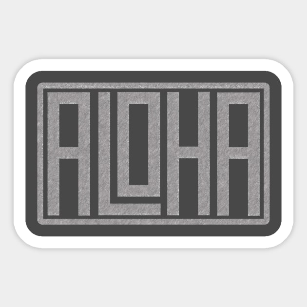 Aloha Sticker by Wayward Purpose